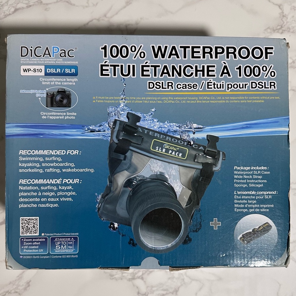DiCAPac WP-S10 Waterproof Camera Case (for Underwater Photography, etc) Open Box